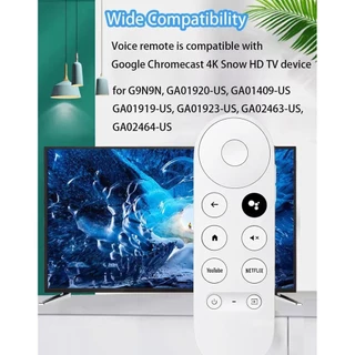 เสียงรีโมทคอนโทรลสากลสําหรับ Google Chromecast 4k Snow สําหรับ Smrt ทีวีสําหรับ G9N9N GA01920-US