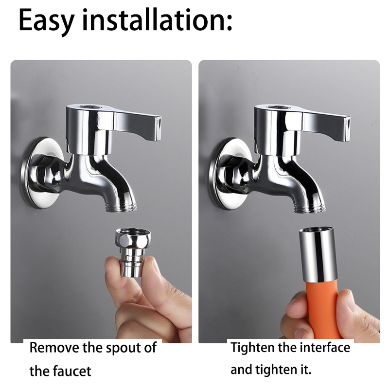 ท่อต่อขยายก๊อกน้ําซิลิโคน 360 องศา - ห้องครัวและห้องน้ําแตะอุปกรณ์เสริมสําหรับเครื่องกรองน้ํา - รูปที่ 6