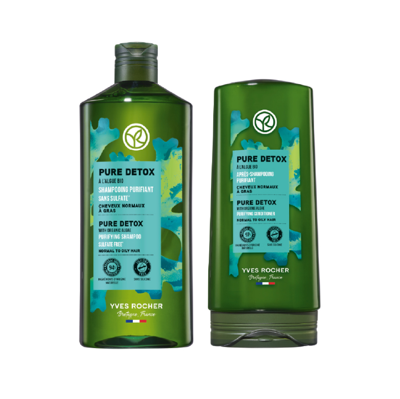 [Gift] YVES ROCHER DUPLEX PURE DETOX SHAMPOO / CONDI 2X8ML (สินค้าสมนาคุณงดจำหน่าย)