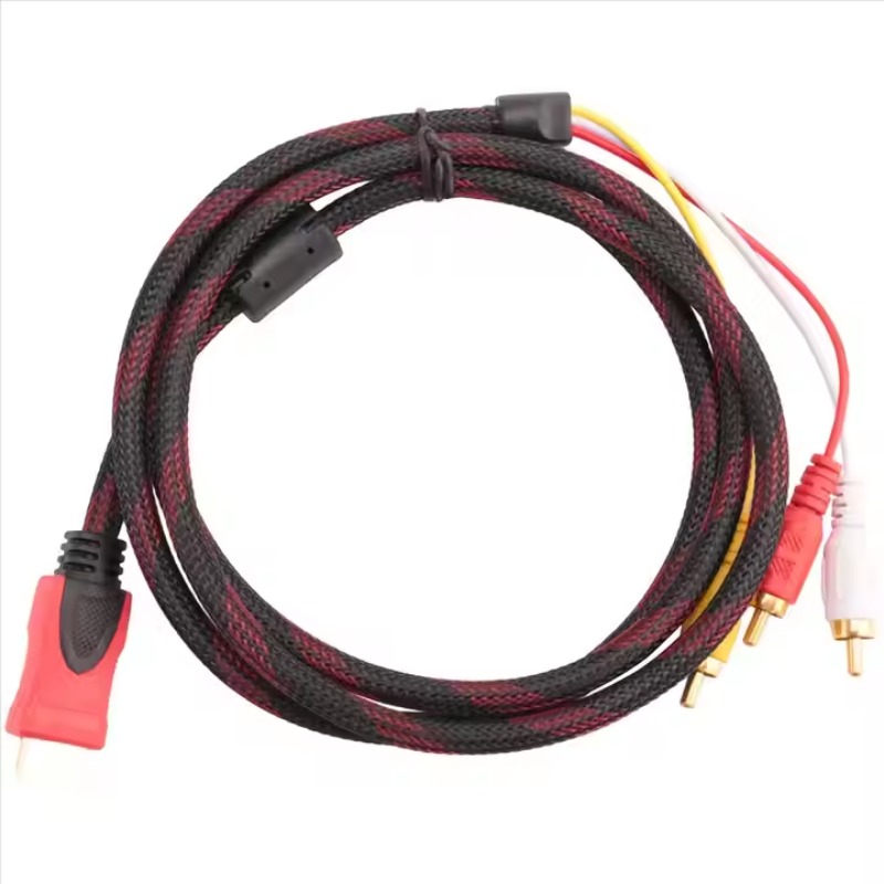 สาย HDMI-ใช้งานร่วมกับ 3RCA สาย 1.5 ม. เป็นสาย AV HD ชายกับชาย