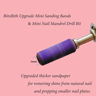 60 ชิ้น 3.1 มิลลิเมตรมินิขัดเล็บ Mandrel Bits 120 240 กรวด Fine เจาะ Bits สําหรับเล็บอะคริลิคเจลเล็บ