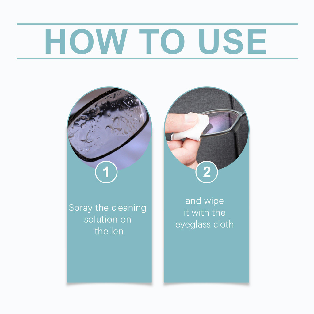 Jue-fish Spectacle Cleaner 100ml น้ํายาทําความสะอาดเลนส์เบลอ Refurbishing Refresher - รูปที่ 2