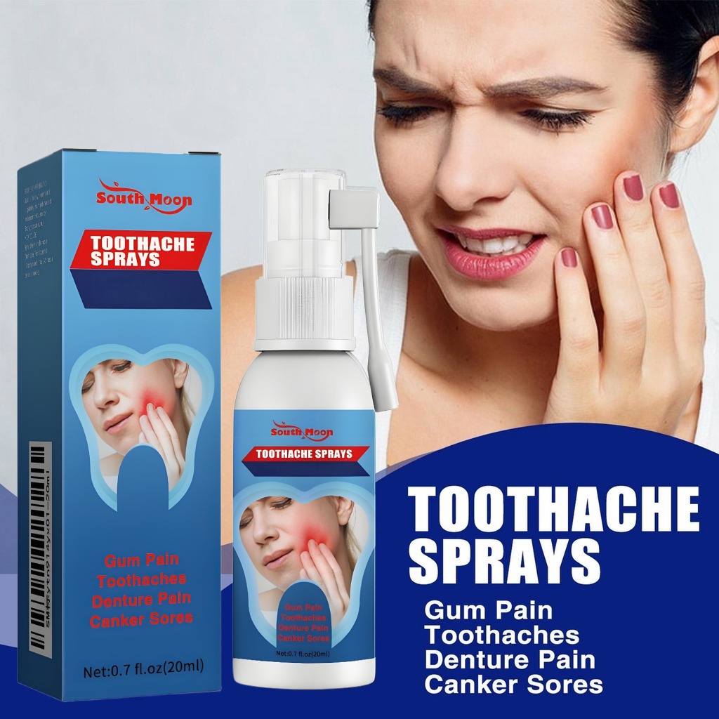ใหม่ 【ซื้ 1 แถม 1】สเปรย์บรรเทาอาการปวดฟัน EELHOE ดูแลช่องปาก โรคเหงือก ฟันผุ เชื้อแบคทีเรีย ขนาด 20 มล.