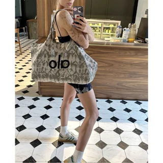 Unisex Yoga Gym Tote Bag กระเป๋าสะพายผ้าแคนวาสความจุขนาดใหญ่สําหรับกีฬาและออกกําลังกาย
