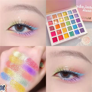 พาเลทอายแชโดว์สีรุ้ง30สีมุกเลื่อมเวทีแต่งหน้าสําหรับงานปาร์ตี้และเทศกาล