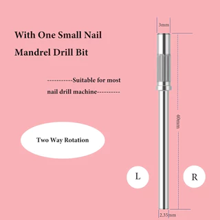 60 ชิ้น 3.1 มิลลิเมตรมินิขัดเล็บ Mandrel Bits 120 240 กรวด Fine เจาะ Bits สําหรับเล็บอะคริลิคเจลเล็บ