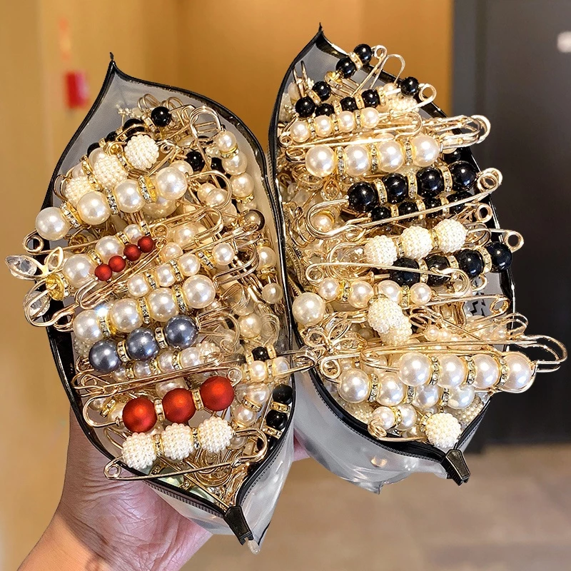 P 18 ชิ้น Anti Slip แฟชั่นเข็มกลัดสไตล์เกาหลีความปลอดภัย Pins สําหรับผู้หญิงเสื้อผ้า