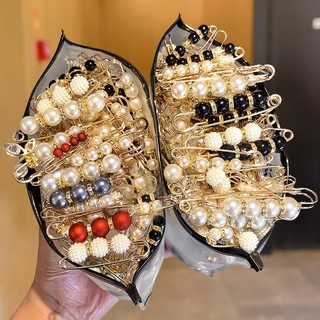 P 18 ชิ้น Anti Slip แฟชั่นเข็มกลัดสไตล์เกาหลีความปลอดภัย Pins สําหรับผู้หญิงเสื้อผ้า