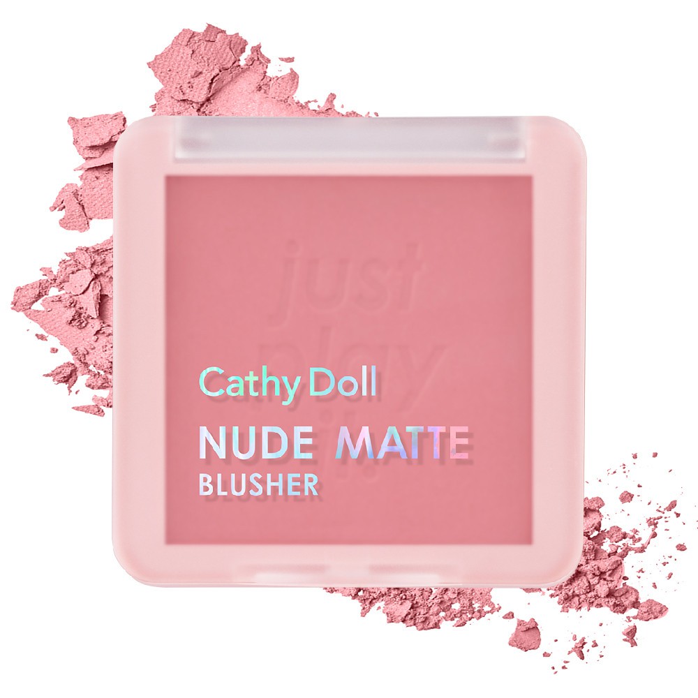 Cathy Doll Nude Matte Blusher ปัดแก้ม เคที่ดอลล์ บลัชออน สีนู้ดแมท เนื้อละเอียด 6g