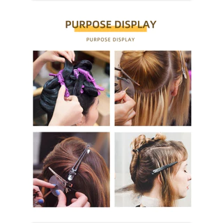 หกชิ้น Hairpins คลิปพาร์ทิชันลื่น Duckbill คลิปตัดผมทรงผม Fixing แต่งหน้าล้างหน้า Bangs Clipping ﻿