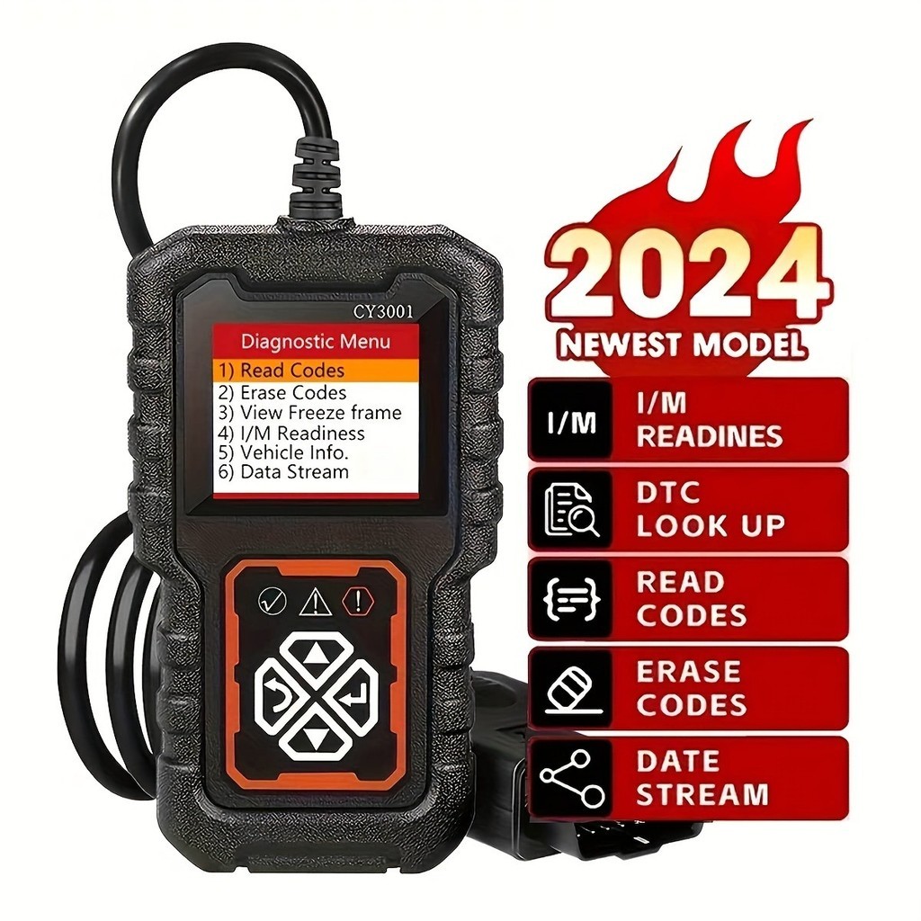 รถobd2รหัสเครื่องสแกนเนอร์เครื่องสแกนเนอร์วินิจฉัยเครื่องอ่านรหัสลบเครื่องยนต์ผิดรหัสอ่านรหัสลบแบตเตอรี่ทดสอบเครื่องยนต์แสงสําหรับรถ OBD II Protocolทั้งหมดประมาณประมาณประมาณ