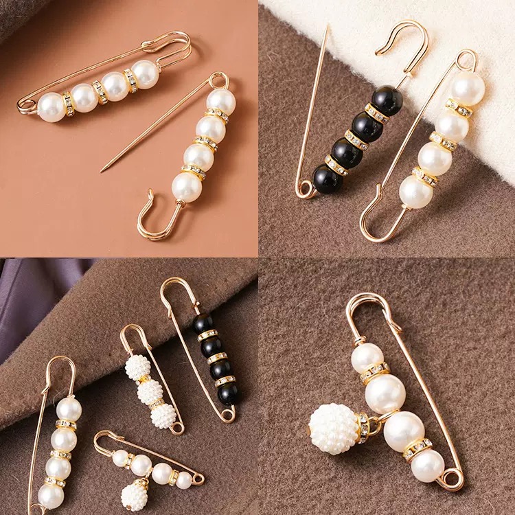 เข็มกลัดมุกพร้อมหมุดนิรภัยออกแบบโบว์สําหรับผู้หญิงแฟชั่นอุปกรณ์เสริมที่สง่างาม - รูปที่ 2