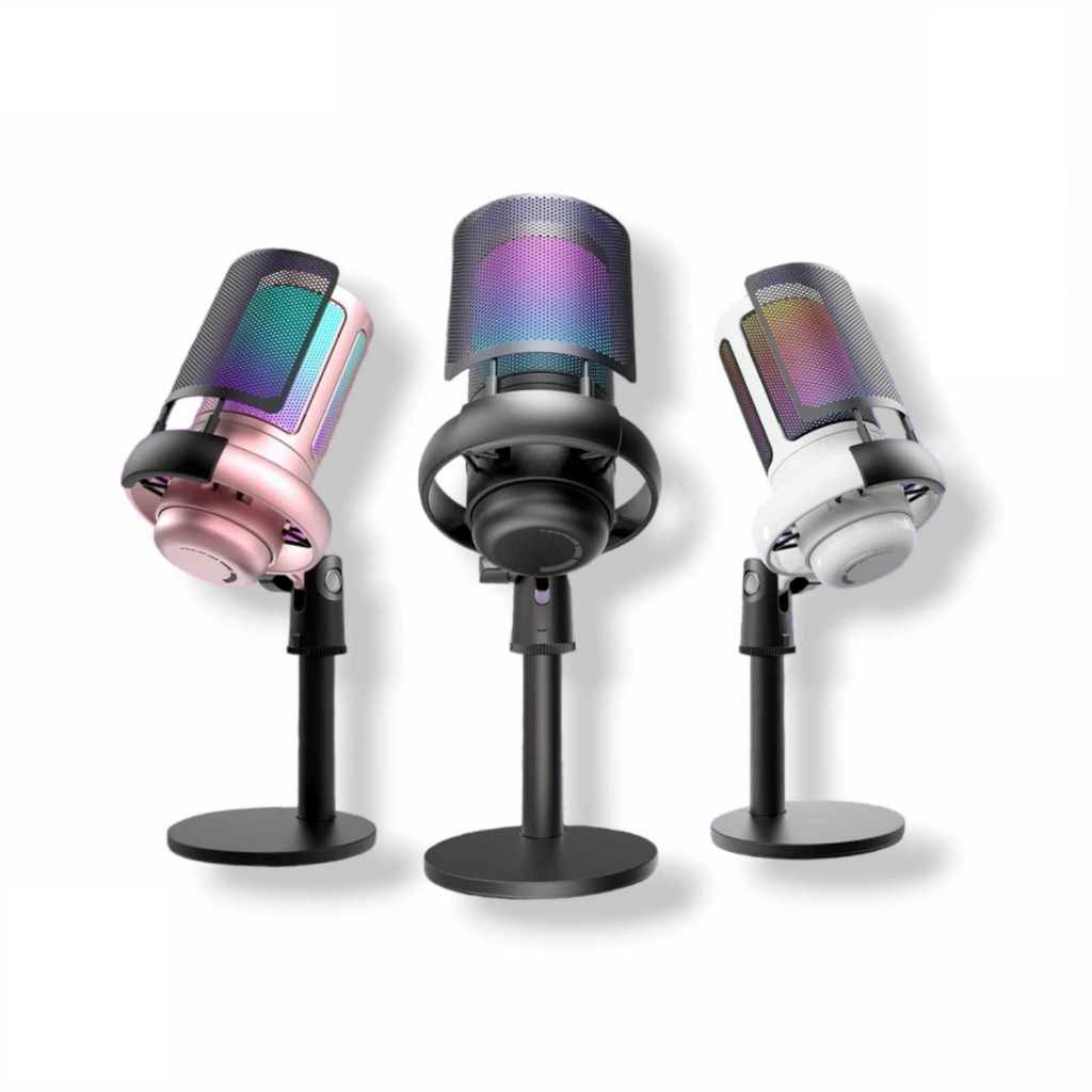 ME6S RGB ไมโครโฟน USB MIC ไมโครโฟนคอนเดนเซอร์สําหรับเล่นเกมสําหรับสมาร์ทโฟน PC PS5 XBOX