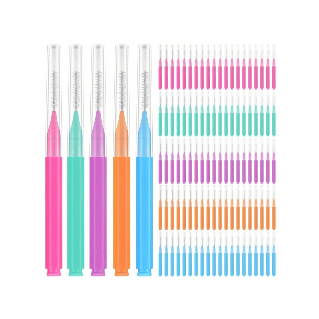 Braces Brush Cleaner 60 ชิ้น: แปรงสีฟัน Interdental สําหรับการดูแลทันตกรรมจัดฟันและเครื่องมือกําจัดสิวหัวดํา