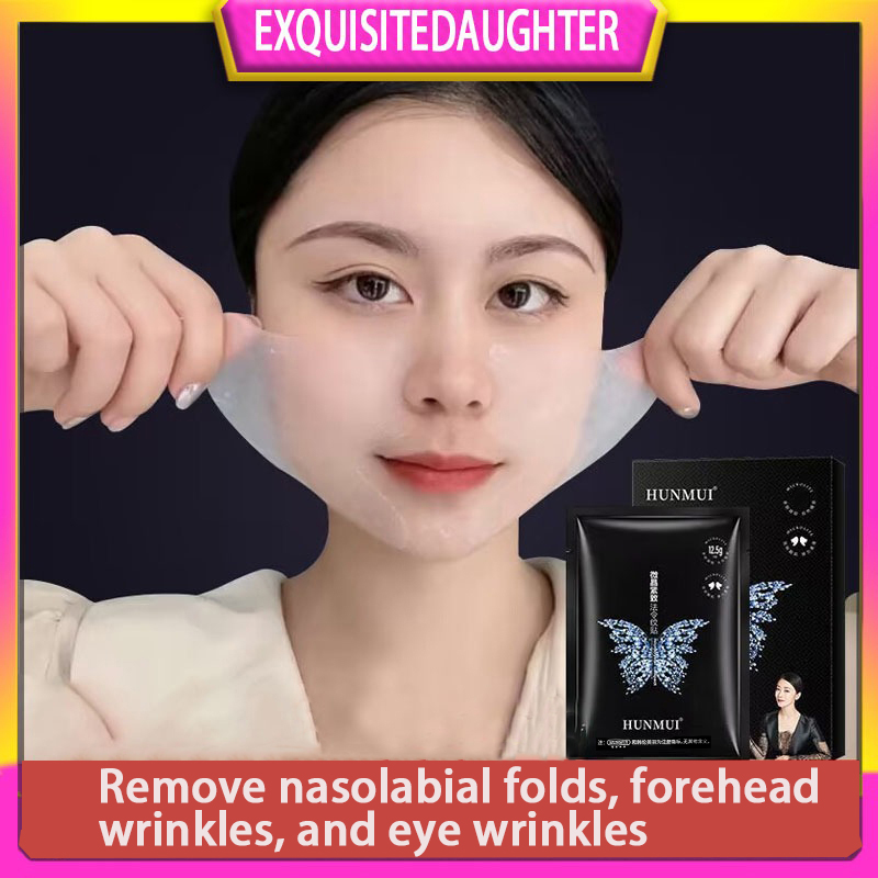 10 ชิ้น PPP HUNMUI 5 ชิ้น Nasolabial พับหน้ากาก Fades ริ้วรอยหน้าผากสติกเกอร์ V หน้ากากใบหน้า/Eye คอ