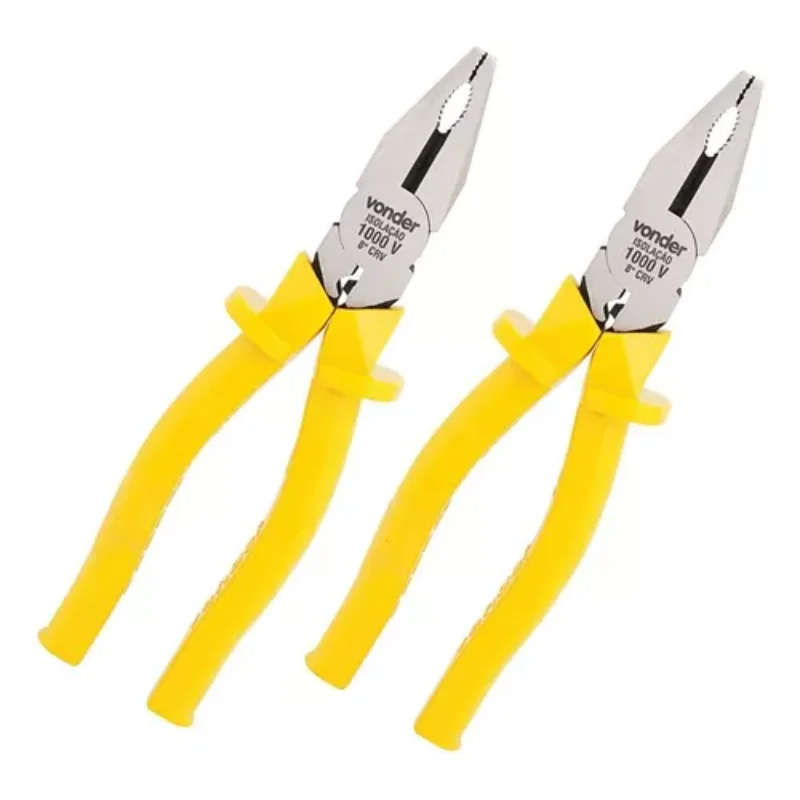 VONDER คีมอเนกประสงค์ขนาด 8 นิ้ว ฉนวนไฟฟ้า 1000V เครื่องมือสําหรับช่างไฟฟ้ามืออาชีพ