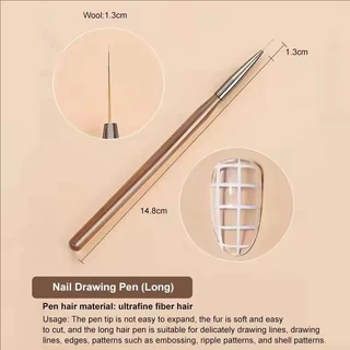ยูวี เจลแปรงซับ9ชิ้น ทําเอง จิตรกรรมปากกาเล็บอะคริลิวาดแปรงสําหรับเล็บออกแบบเล็บเคล็ดลับแสดงจิตรกรรมเครื่องมือ