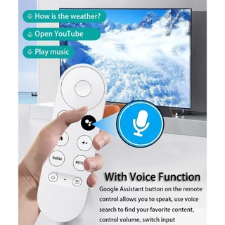 เสียงรีโมทคอนโทรลสากลสําหรับ Google Chromecast 4k Snow สําหรับ Smrt ทีวีสําหรับ G9N9N GA01920-US