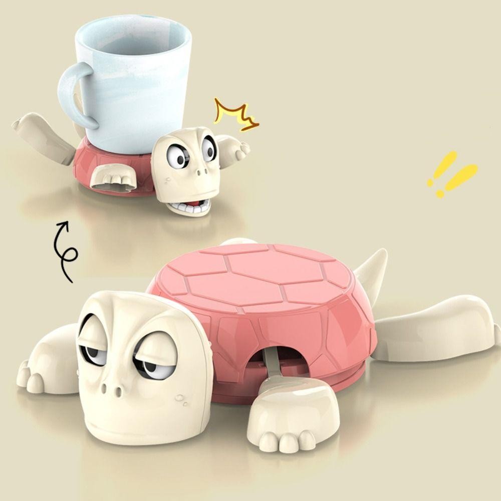 แผ่นรองแก้วรูปเต่าตลกตาแสดงออกสําหรับถ้วยเครื่องดื่ม - รูปที่ 2