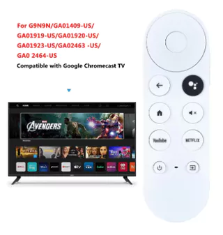 G9N9N สําหรับ Chromecast พร้อม Google TV Voice รีโมทคอนโทรลบลูทูธสําหรับ GA01920-US