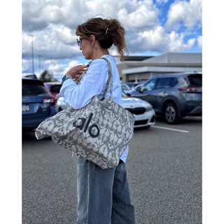 Unisex Yoga Gym Tote Bag กระเป๋าสะพายผ้าแคนวาสความจุขนาดใหญ่สําหรับกีฬาและออกกําลังกาย