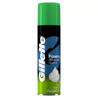 Gillette Foamy Lime Shave Foam 175 g ยิลเลตต์ โฟมมี่ โฟมโกนหนวด มะนาว 175 กรัม
