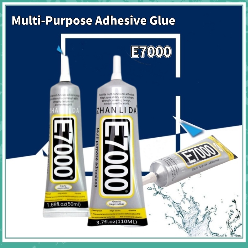 กาวหนังผ้า E7000 Soft โปร่งใสมัลติฟังก์ชั่น Adhe กาวติดหน้าจอโทรศัพท์สําหรับ DIY Craft Repair
