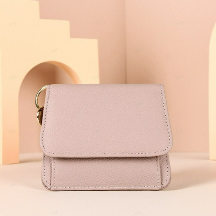 กระเป๋าสตางค์หนังแท้สําหรับผู้หญิง, Instagram New Top Layer Cowhide Wallet, 30% ส่วนลดกระเป๋าสตางค์,เวอร์ชั่นเกาหลี Multi Card Slot Zero Wallet