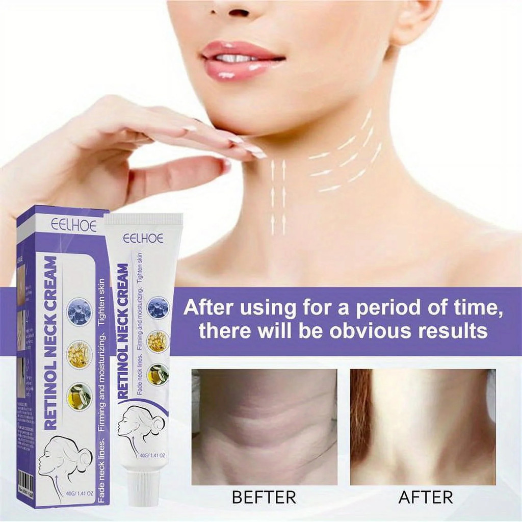 เรตินอลคอครีมคอนวด Lighten คอเส้น Moisturize คอผิว Reshape หงส์คอ 40ml, นวด Away คอริ้วรอย, ให้ความชุ่มชื้นและบํารุงคอดูดซึมง่าย ABBY