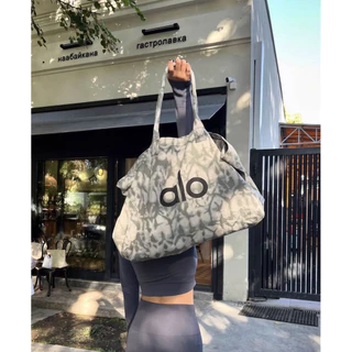 Unisex Yoga Gym Tote Bag กระเป๋าสะพายผ้าแคนวาสความจุขนาดใหญ่สําหรับกีฬาและออกกําลังกาย