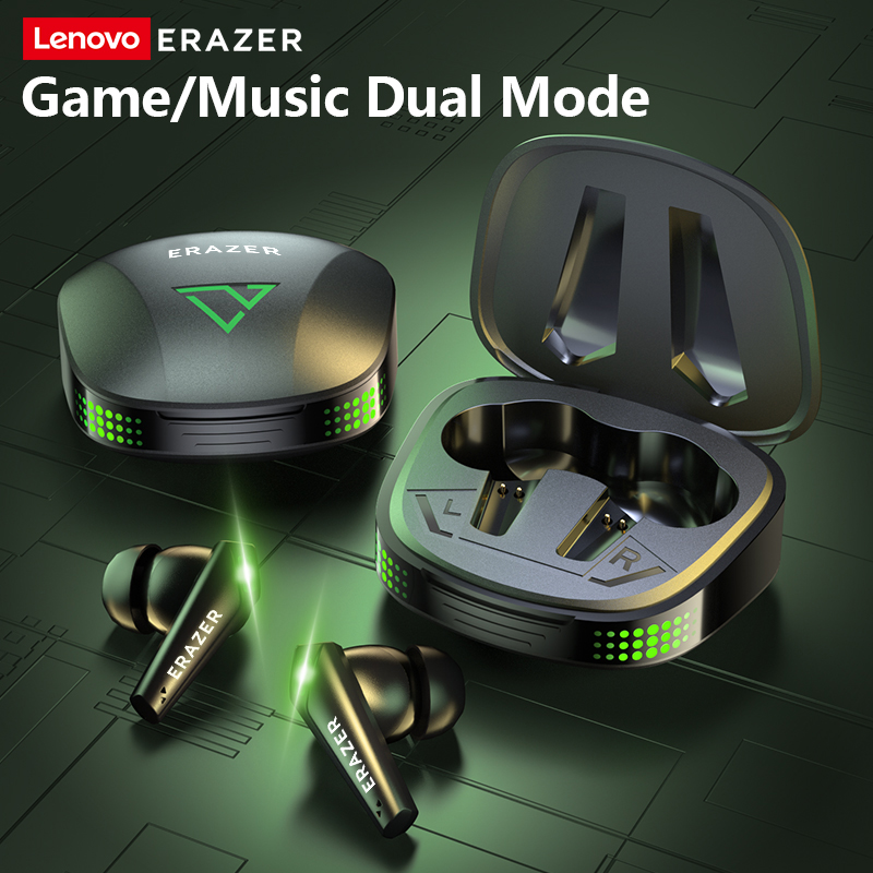 Lenovo XT85 TWS Gaming Bluetooth 5.3 Gamer พร ้ อมไมโครโฟน 9D สเตอริโอ TWS กันน ้ ํา HiFi ตัดเสียงรบกวน