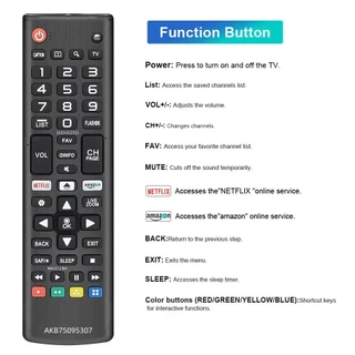 รีโมทคอนโทรลสมาร์ททีวีสากลสําหรับ Lg Akb75095307 Lcd Led Hdtv Tvs Lj/Uj Serie