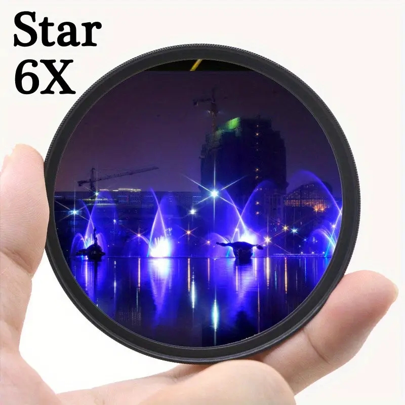 Optical Glass Star Effect เลนส์กรอง 4X 6X 8X Starburst สําหรับ Canon สําหรับ Sony สําหรับ Nikon DSLR เลนส์กล้องกรองของขวัญวันเกิดคริสต์มาส ราคา ถูกที่สุด ดีลบีเคเค แกลเลอรีภาพที่ 7
