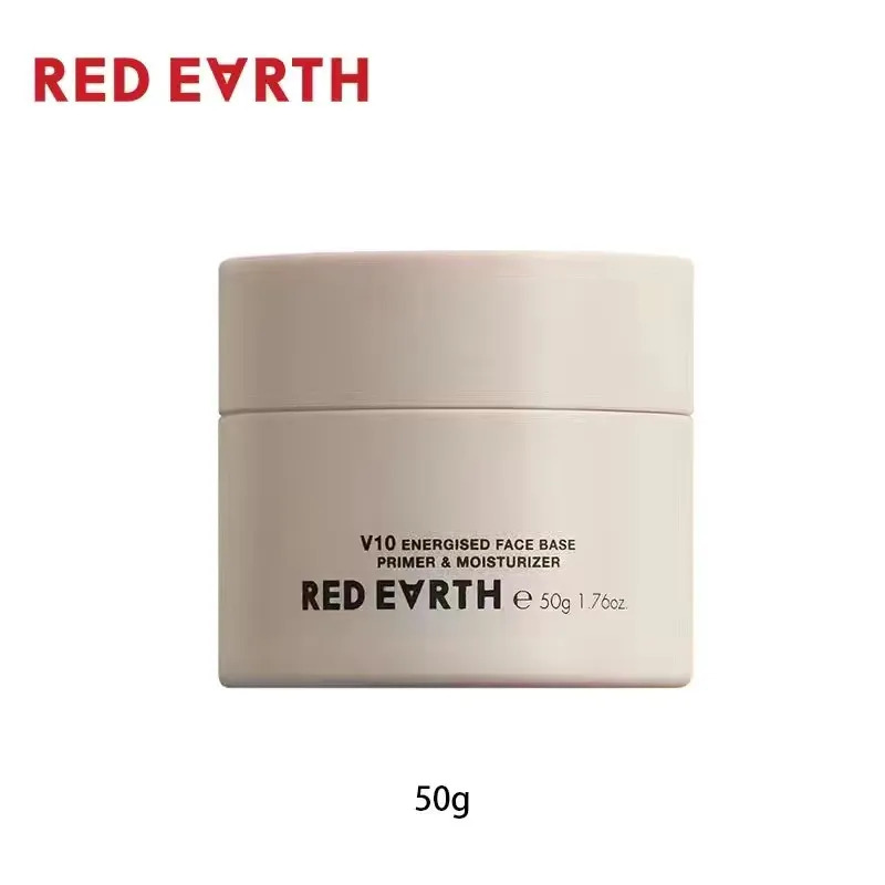 R RED EARTH RED EARTH สติกเกอร์ครีม 50ml เมคอัพไพรเมอร์เบสครีมติดทนนาน Moisturizing Non-sticking Powder รูขุมขนซ่อน