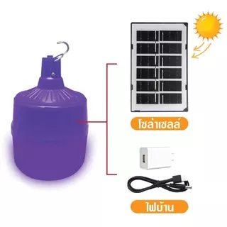 หลอดไฟล่อแมลง LED โซล่าเซลล์ BLACKLIGHT 700W กันน้ำ ไฟล่อแมลงพลังงานแสงอาทิตย์