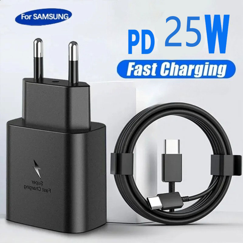 25W 3A PD Quick Charge 3.0 USB C Charger 1M ประเภท C สําหรับ Samsung S23