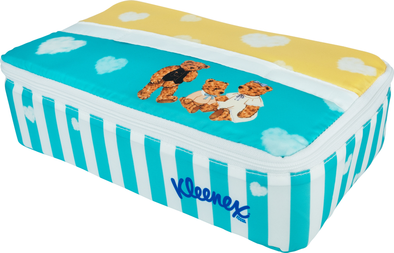 [Gift] กระเป๋าเครื่องสำอางคลีเน็กซ์คัลเลอร์ฟูล Kleenex Colourful beauty bag (สินค้าสมนาคุณงดจำหน่าย)