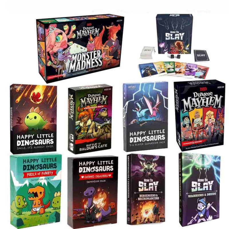 ประตูของ Baldur Dungeon Mayhem เกมกระดาน Monster Madness การ์ดเกมเวอร์ชันภาษาอังกฤษ Family Party Deck ของเล่นสําหรับผู้ใหญ่ของขวัญรับปริญญารายการสุดท้ายของขวัญเล็กๆงานอดิเรกสนุกเล่นชุด