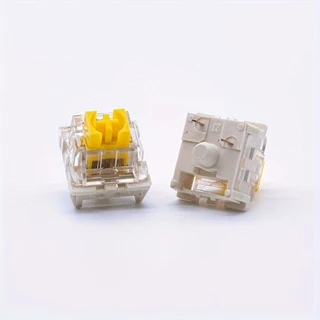 Lubed คีย์บอร์ดสวิทช์ 10-100PCS 3 Pins POM Hot Swapping Mx สวิทช์เงียบ RGB LED Gaming ใช้งานร่วมกับคีย์บอร์ด,Typewriter