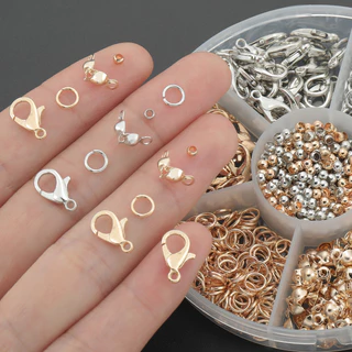 300 ชิ้น/กล่อง Lobster Clasp & Jump สําหรับแหวนชุดสําหรับเครื่องประดับทํา,สร้อยข้อมือสร้อยคอ Finishing, Diy Charms & จี้อุปกรณ์เสริม