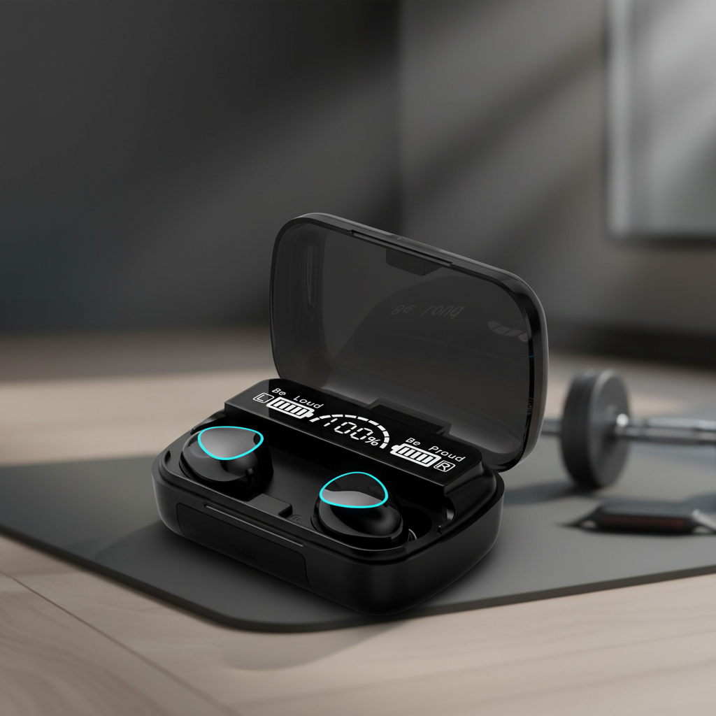 หูฟังไร้สาย M10, บลูทูธ, ไมโครโฟน และเปลี่ยนชื่อที่ตั้งได้