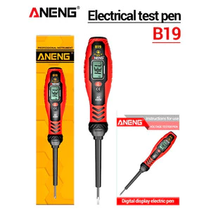 หนึ่งชุด ANENG B19 เครื่องทดสอบแรงดันไฟฟ้าปากกาแบบไม่สัมผัส 30-1000V เครื่องตรวจจับ AC Buzzer Alarm Breakpoint Finder CAT IV 600V