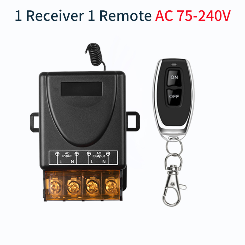 AC220V433MHZ/30A1 รีโมทคอนโทรลไร้สายสวิตช์ AC รีเลย์ตัวรับสัญญาณพร้อมเครื่องส่งสัญญาณ