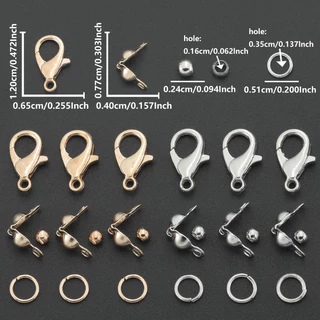 300 ชิ้น/กล่อง Lobster Clasp & Jump สําหรับแหวนชุดสําหรับเครื่องประดับทํา,สร้อยข้อมือสร้อยคอ Finishing, Diy Charms & จี้อุปกรณ์เสริม