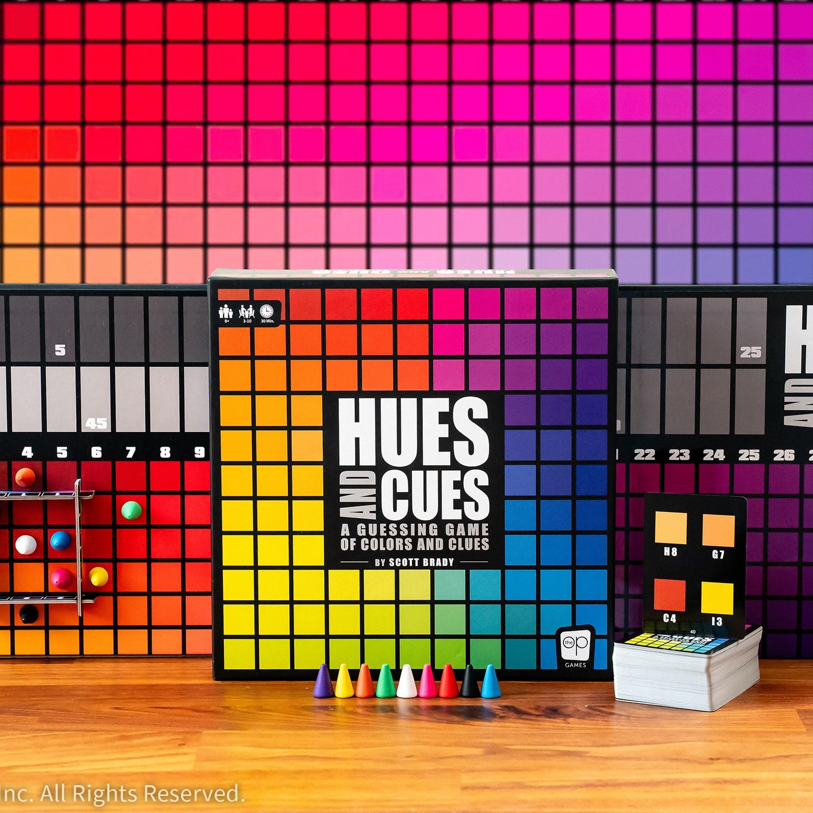 Hues and Cues เกมกระดาน 480 สี Clever Word Riddles สําหรับเด็กและครอบครัว, ของขวัญรับปริญญารายการสุดท้าย, เกมปาร์ตี้ 3-10 ผู้เล่น