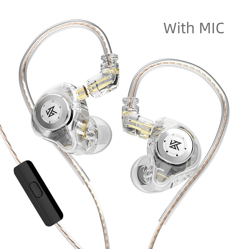 KZ EDX Pro หูฟังแบบมีสาย  Clear พร้อมไมโครโฟน Dynamic In Ear Monitor HiFi หูฟังเบสสเตอริโอปลั๊กอุดหู Noice Cancelling ชุดหูฟัง CCA CA2 NRA รถ TRN MT1 Pro