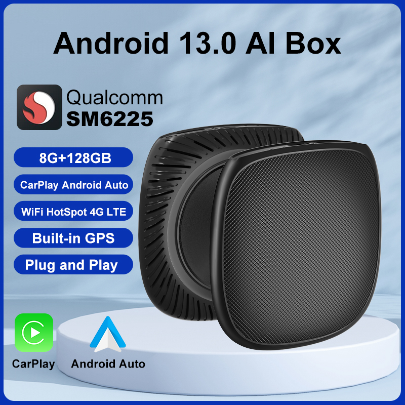 Android Tv Box 6225 Led Wireless Auto Carplay Adapter ความเข้ากันได้กว้างสําหรับผู้ขับขี่