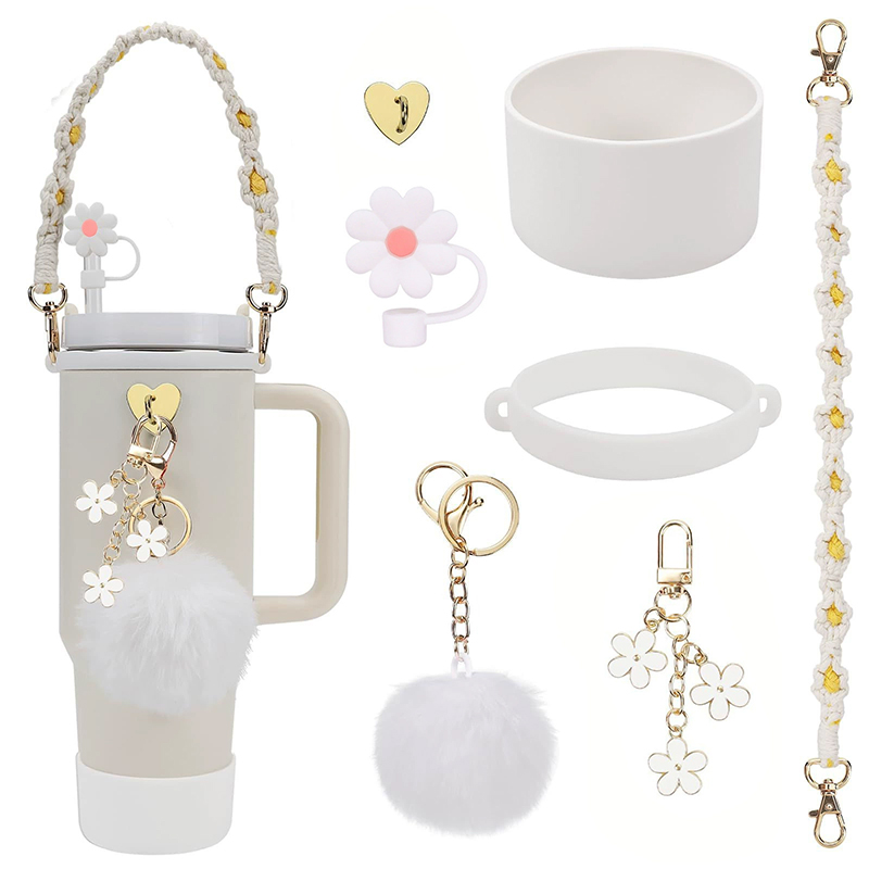 Stanley Tumbler Accessories 7 ชิ้น - สายคล้องคอและถ้วยสําหรับถ้วย 30 & 40 ออนซ์