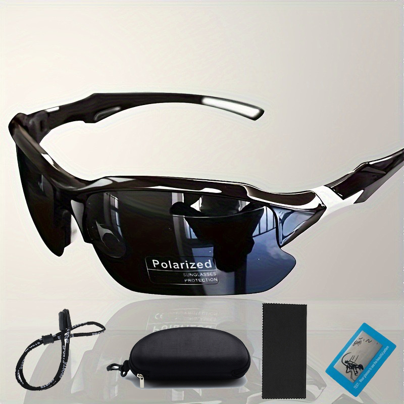 Unisex Retro แว่นตากันแดดกีฬาโพลาไรซ์ Uv400 สําหรับขี่จักรยานวิ่งกลางแจ้งพร้อมกรณี