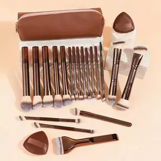 Professional 6 10 18 22 ชิ้นชุดแปรงแต่งหน้า Travel ชุดเครื่องมือมัลติฟังก์ชั่นแบบพกพา